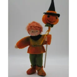 Best Halloween Junge mit Kürbis - Jahreszeitentisch - Blumenkinder - Herbst - Waldorf - Art.Nr. HE4 Herbst