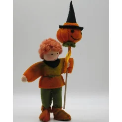 Best Halloween Junge mit Kürbis - Jahreszeitentisch - Blumenkinder - Herbst - Waldorf - Art.Nr. HE4 Herbst