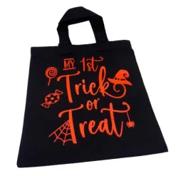 Online Halloween Tasche mit Namen Beutel Tragetasche My first Trick or Treat Taschen