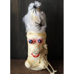 Monster & Gespenster|Susanne Hiebl...die etwas andere Art! Halloweendeko MUMIENFAMILIE – Handgemachte Mumien aus Glasflaschen für Deine Halloweenparty