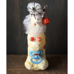 Monster & Gespenster|Susanne Hiebl...die etwas andere Art! Halloweendeko MUMIENFAMILIE – Handgemachte Mumien aus Glasflaschen für Deine Halloweenparty