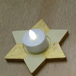 Handbemalte Stern Windlicht 3er Set, Windlicht Stern, Weihnachten Dekoration, Stern Windlichter, Weihnachten Windlicht Kerzen & Beleuchtung