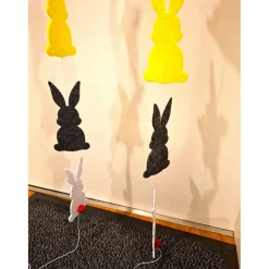Best Handgefertigte Oster Hasen aus Filz /Girlande aus Filz/ Bunte Deko Oster Osterdeko