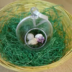 Hot Handgefertigte Osterkugel ca. 8cm, handgemachter Osterschmuck, Deko-Osterkugel, Osterdeko aufhängen, Deko Osterstrauch Osterdeko