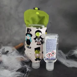 New Handgel- / Desinfektionsmittel-Tasche | Monster - Handmadetasche Accessoire für Halloween Accessoires
