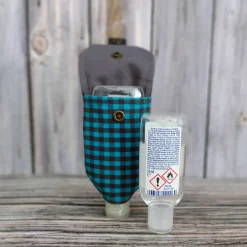 Sale Handgel- / Desinfektionsmittel-Tasche | JEFF – Handmade Karo-Look | Accessoire für Oktoberfest Accessoires