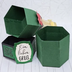Handgemachte 3D Geschenkbox "Sektflasche" | Kreative Verpackung für Geld & Gutscheine | individualisierbar | Ca. 21cm Geschenkverpackungen