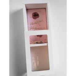 Best Handgemachte Geschenkbox zur Geldgeschenk-Verpackung mit Mohnblüte – Herzlichen Glückwunsch, Unikat, 20,8 x 12,5 x 5 cm Geschenkverpackungen