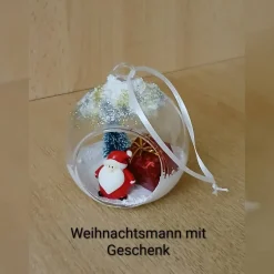 Baumschmuck|Alisas kreative Ecke Handgemachte Weihnachtskugeln, gefüllte Weihnachtskugeln, Weihnachtsschmuck Kugel, Weihnachtsbaum Dekoration