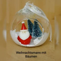 Baumschmuck|Alisas kreative Ecke Handgemachte Weihnachtskugeln, gefüllte Weihnachtskugeln, Weihnachtsschmuck Kugel, Weihnachtsbaum Dekoration
