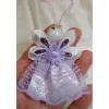 Sale Handgemachter Lavendelfarbener Weihnachtsengel – festlich und elegant Baumschmuck