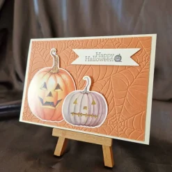 New Happy Halloween - Kürbise - Spinnennetz - Einladung Einladungskarten