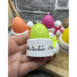 Osterkerzen|Martinas Bastelei Hase Eierbecher I Tischdekoration I Handmade I Kerzenhalter I Osterdeko I Eierkerze