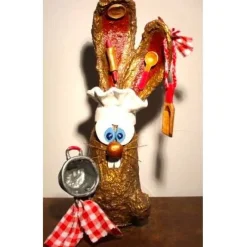 Clearance Hasenfigur KOCHHASERL handgefertigte Künstler-Figur Geschenk für Köche Geldgeschenk Essen Osterhasen