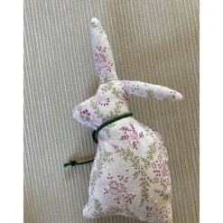 Best Hasenpaar aus schönem Blusenstoff, genähte Hasen im Set für Frühjahrs- und Osterdekoration Osterhasen