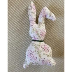 Best Hasenpaar aus schönem Blusenstoff, genähte Hasen im Set für Frühjahrs- und Osterdekoration Osterhasen