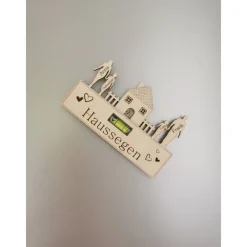 Discount Haussegen als Magnet | Wasserwaage aus Holz | Kühlschrankmagnet | Richtfest | Hochzeitsgeschenk | Einzugsgeschenk Hochzeitsgeschenke