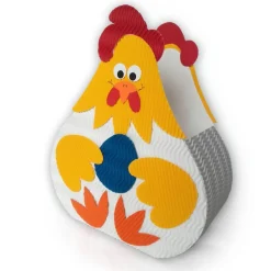 Online Henne mit Ei - Osternest, Osterkörbchen oder Frühlingsdeko, Osternest aus Wellpappe, Verpackung für Geschenke Osterkörbchen