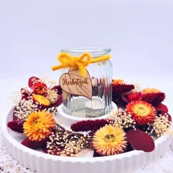 Sale Herbstdeko Kranz | Tischkranz Deko | Kranz aus Trockenblumen | herbstliche Dekoration | herbstlicher Tischkranz mit Wind Herbst
