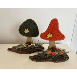 Sale Herbstgesteck Herbstdeko Herbst Baumrinde Pilze Herbst