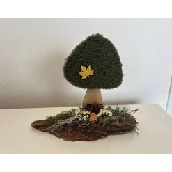 Sale Herbstgesteck Herbstdeko Herbst Baumrinde Pilze Herbst