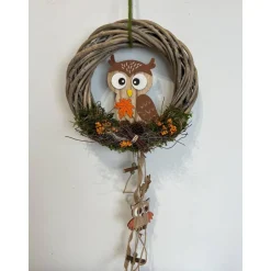 Discount Herbstkranz Türkranz Türschmuck Türdeko Eule Herbstdeko Herbst