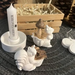 Discount Herbstzauber Geschenkset handgemachte Raysin-Deko mit Eichhörnchen Kürbissen & Kerzenlicht Herbst