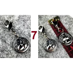 Best Herren-Charivari aus Edelstahl, Trachtenschmuck, 2- reihig, Hias Trachtenschmuck