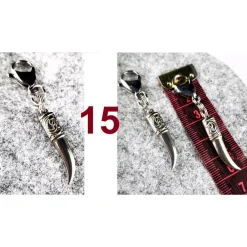 Best Herren-Charivari aus Edelstahl, Trachtenschmuck, 2- reihig, Hias Trachtenschmuck