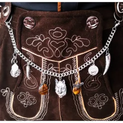 Trachtenschmuck|Tinas Schmucktruhe Herren-Charivari aus Edelstahl, Trachtenschmuck, 1- reihig, Max
