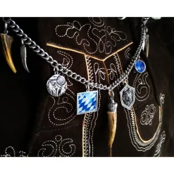 Trachtenschmuck|Tinas Schmucktruhe Herren-Charivari aus Edelstahl, Trachtenschmuck, 1- reihig, Johann