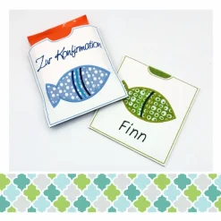 Discount Hülle für Schokolade mit Geldfisch zur Kommunion/Konfirmation Geldgeschenke