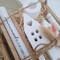 Discount Hochzeit Geldgeschenk Hochzeitsgeschenk Häuser / Lichthäuser Kerzenhalter rund Geschenkset Gutschein Kerzenset Stabkerze Hochzeitsgeschenke