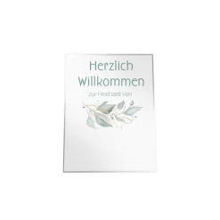 Sale Hochzeit Willkommensschild Salbei II personalisierbar Hochzeitsdeko