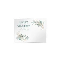 Sale Hochzeit Willkommensschild Salbei II personalisierbar Hochzeitsdeko