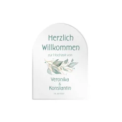 Sale Hochzeit Willkommensschild Salbei II personalisierbar Hochzeitsdeko