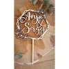 Clearance Hochzeits Cake Topper / Kuchendeko zur Hochzeit Caketopper personalisiert mit Namen Hexagram Hochzeitsdeko