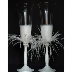 Clearance Hochzeitsaccessoires Hochzeitsgläser Sektgläser Sektglas Hochzeitskerzen Brautaccessoires Flöte mit Namen Strasssteinen Hochzeitsdeko