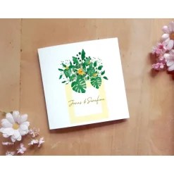 Hochzeitsdesign Greenery Dice Printable DIY Einladungskarten