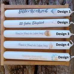 Hochzeitskerzen|Lilly-ART_Bauchabdrücke Hochzeitsgeschenk Herzschale Stabkerzenständer „Schlüssel zu meinem Herzen“ zzgl. Kerze