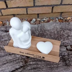 Sale Hochzeitsgeschenk Liebespaar mit Herz aus Raysin Hochzeitsdeko