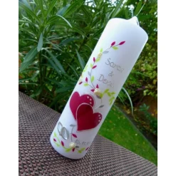 Discount Hochzeitskerze - Hochzeitkerze - Kerze - inkl. Wachsbeschriftung - Wachsverzierungen - keine Folie Hochzeitskerzen