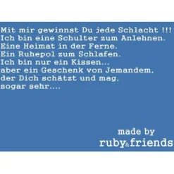 Ringkissen|Stickwerkstatt ruby&friends Hochzeitskissen bestickt  - Frau und Herr- personalisierbar  aus Leinen