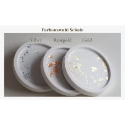 Online Hochzeits-Ringschale mit edlem Blattgold-Finish | Personalisierte Ringschale "Namen und Datum" mit Schleife Ringkissen