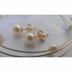 Sale Hochzeitsschmuck Perlen, Brautschmuckset 3-teilig, echte Perlen und böhmische Kristalle Brautschmuck