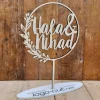 Sale Holz Cake Topper Hochzeit personalisiert V17 Hochzeitsdeko