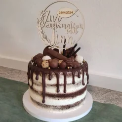 New Holz Cake Topper Konfirmation V11 Hochzeitsdeko