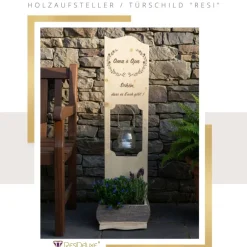 Clearance Holzaufsteller "Oma Opa 1" Türschild Holzschild Hochzeitsgeschenk Hochzeit Personalisiert Hochzeitsgeschenke