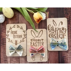 Best Holzgrußkarten Ostern, Geldgeschenk zu Ostern, Ostergeschenk Osterkarten