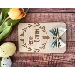 Best Holzgrußkarten Ostern, Geldgeschenk zu Ostern, Ostergeschenk Osterkarten
